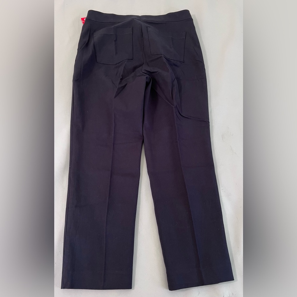 Spanx Pants Women's Sz Large Polished Ankle Slim Navy New With Tags Stretch - Picture 10 of 15